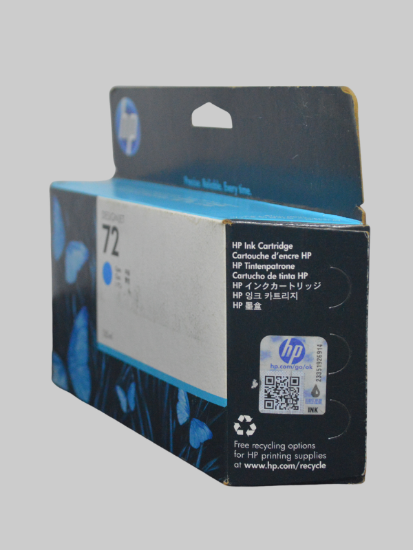 HP-72 130-ml Cyan DesignJet Ink Cartridge C9371A - Image 2